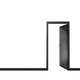 Contramarco Epsilon Line 50 x 15 x 2,44 Negro Mate Atrim 3003E