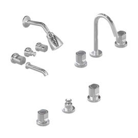 Combo grifería de baño Hidromet semplice Lav+Ducha+Bidet 700308CR
