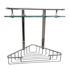 Accesorio Kurymar Esquinero Doble c/Cristal - Niquel Cr 1019