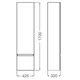Columna colgante Ferrum cadria wengue CDR-MB-024-WE