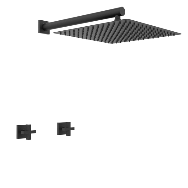 Griferia de ducha Hidromet Block s/transf cruz 03404NEGR