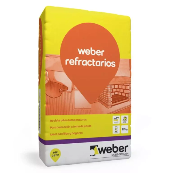 Adhesivo Weber Tec Refractario X 20 Kg.94-0045