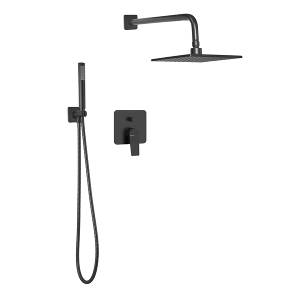 Griferia ducha c/transf Peirano Wave Black 85-168N