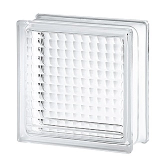 Ladrillo de vidrio Vitroblock Baston cruz fino 19x19 738