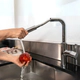 Grifería Piazza kitchen pro 10316 rociador extraíble