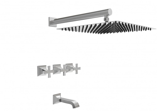 Griferia de ducha c/transf Hidromet New Castle cr