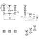 Griferia de Bidet Hidromet New Castle cruz cr
