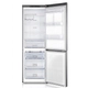 Heladera Samsung 328L silver freezer inferior