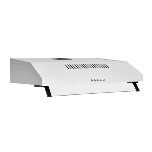 Campana de cocina blanca ECOCLIMA 600 con motor y visera Boreas 15177B
