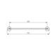 Accesorio de Baño Robinet Belfast Toallero barral negro mate