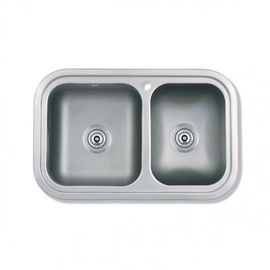 Bacha de cocina Mi Pileta Encastrable Doble Ac 405E