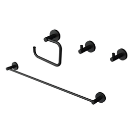 Kit accesorios para baño 4 piezzas Andez Next negro 098.37.1.07.07