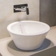 Bacha de lavatorio Ferrum marina de apoyar blanca MLS-BH-114-BL