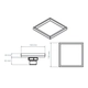 Desague Atrim 15x15cm cuadrado DA150T02