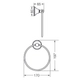 Toallero FV newport aro cromo 0162/B2-CR