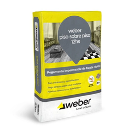 Adhesivo Weber Sobrepiso 12 hs x 25 kgs 92-0143