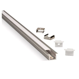 Listel Atrim Lumiere Led de embutir 120mm cromo mate 3945