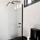 Mampara alta fija Ferrum Khios vidrio transparente 80X190CM NL8FA/KHI-MP-030-NS