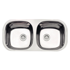 Bacha de cocina Tramontina 72x34x14cm Isisi 2C 34BL pulido 94061400