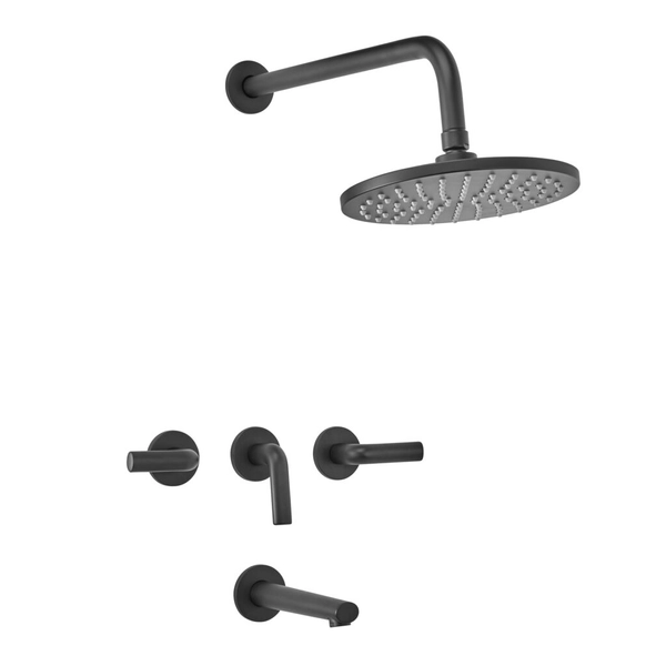 Griferia ducha c/transf Peirano Live black 80-199N Foschia