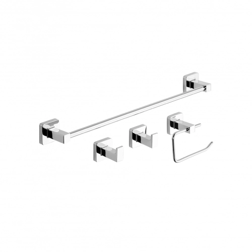 Set De Accesorios Baño Kit 4 Piezas Piazza Cube