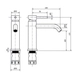 Grifería de lavatorio Piazza sensus monocomando bajo 10800GF