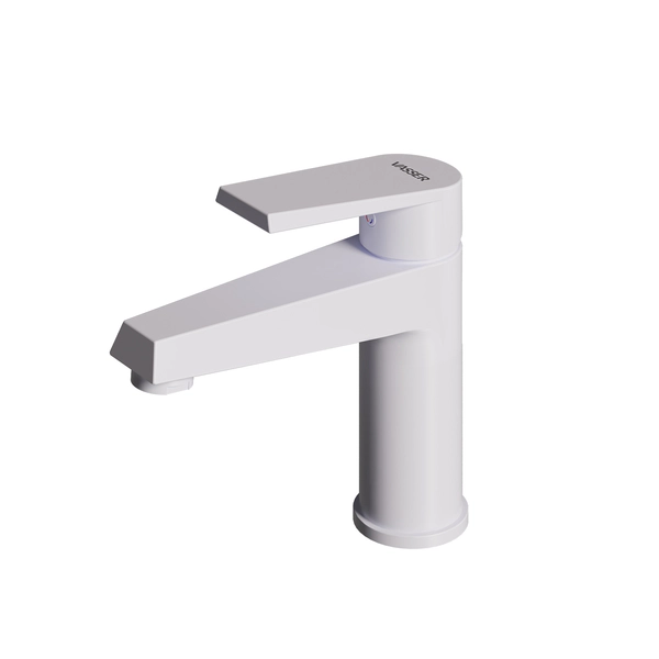 Griferia De Lavatorio Monocomando Bajo Zafiro Blanco Vasser Foschia