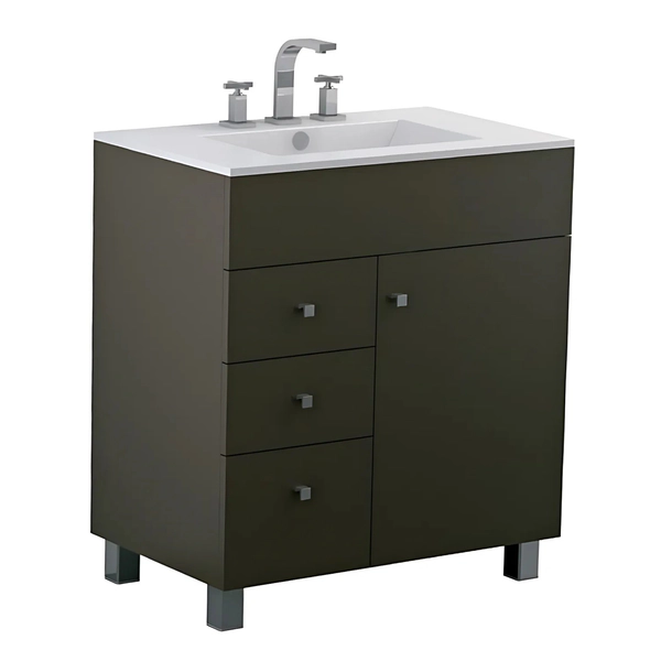 Mueble vanitory Ferrum 75 cm cadria marron sin mesada CDR-MB-013-MO