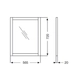Espejo Ferrum 56.5X72 cm armonica blanco ARM-ES-001-BL