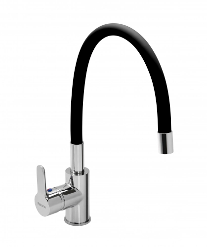 Griferia Cocina Monocomando Peirano Colors Negra 20-172