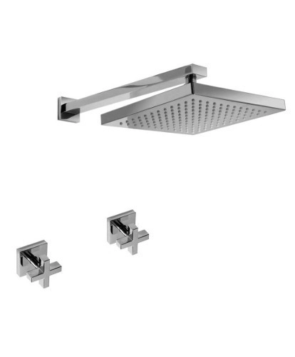 Griferia baño Hidromet Ducha Block Cruz Cromo