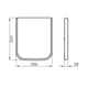 Tapa de inodoro Ferrum milena blanca MIL-TP-002-BL