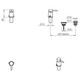 Griferia de bidet Hidromet Vectorc/transf Skin 4210SKIN