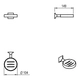 Accesorio de baño Hidromet New Castle Jabonera cromo 50021CRCR