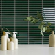 Mosaico Bamboo Verde Ingles 15x30 Piu