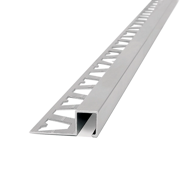 Guardacanto aluminio quadra anodizado deluxe cromo mate 3463 Atrim