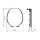 Tapa de inodoro Ferrum espacio asiento blanco ESP-TP-007-BL
