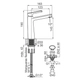 Grifería de lavatorio FV aromo monocomando 0181/D8-CR