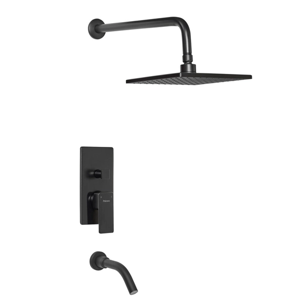 Griferia de ducha Peirano Soria Black Monoc c/transf 80-192