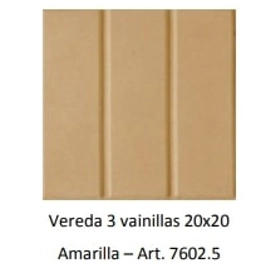 Piso de cemento Lanik 20x20 C/3 vainillas Amarilla 7602.5
