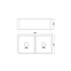 Bacha de cocina Peirano de embutir BCH17