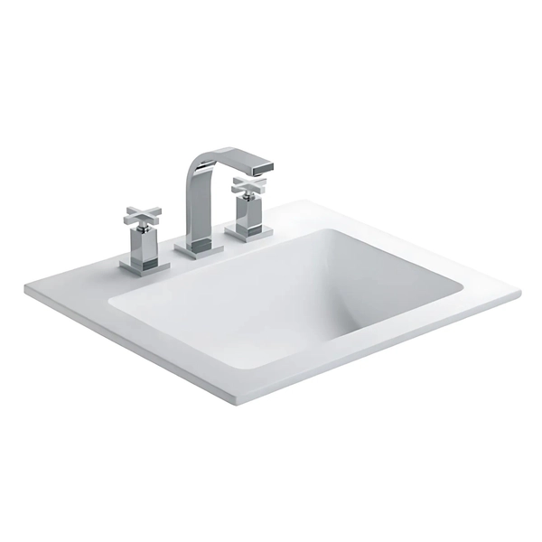 Bacha de lavatorio Ferrum symi 3AG blanco SYM-MS-011-BL