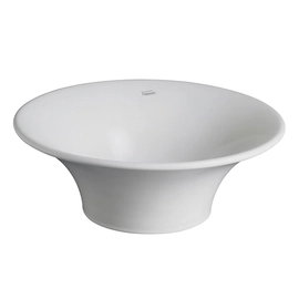 Bacha de baño Ferrum milos chica sin tapón blanca de apoyo MLS-BH-110-BL