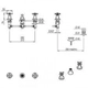 Griferia baño Hidromet Bidet Triumph Cruz Cromo