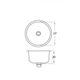 Bacha de cocina Mi Pileta Simple Encastrable Redonda Ac 460E