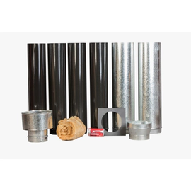 Kit de Accesorios TromenTecho negro enlozado 8" 05-000-227