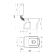 Deposito de colgar Ferrum Limay LMY-DP-001-BL