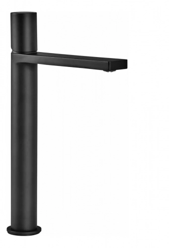 Griferia Lavatorio Monocomando Lounge Mesada Alto Negro Piazza 10702NE