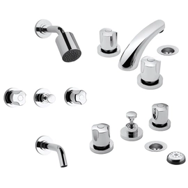 Grifería de baño FV pampa kit Lavatorio + ducha + bidet