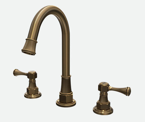 Griferia De Lavatorio Ag Antique Lever Bronce Viejo Andez